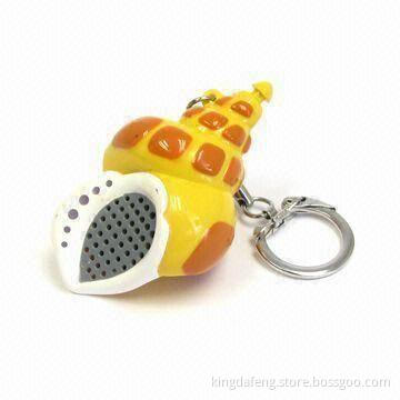 Plastic Keychain in Sea Snail Design, Customized Designs, Colors, and Logos Welcomed